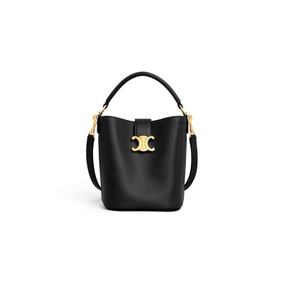 CELINE SMALL BUCKET LOUISE IN SMOOTH CALFSKIN 119173FX9.38NO (19*16*12cm)